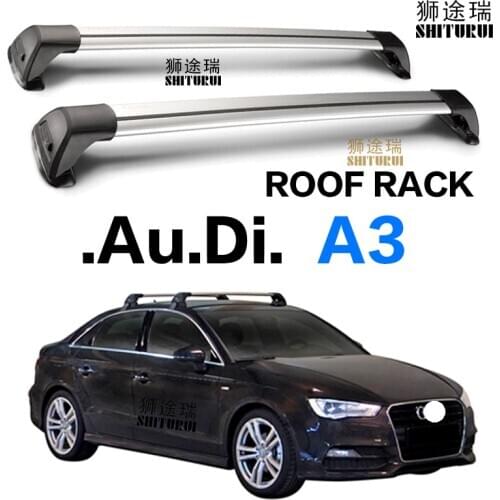 2 pcs For Audi A3 Sedan hatchback Sportback roof bar car special aluminum alloy belt lock Led shooting