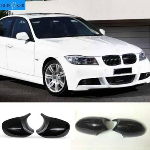 2PCS Carbon Fiber/ABS Mirror Cover E90 Car Rearview Mirror Cap Cover Direct Replace For BMW E90 E91 08-11 E92 E93 10-13 LCI