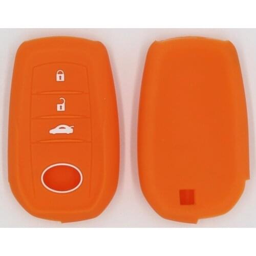 3PC Key Case Silicone Protect Shell For Toyota Highlander Prius V Venza Land Cruiser Camry