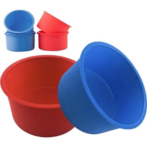 4 inch Round Shape Moulds Silicone Baking Mold Cake Mousse Ice Creams Chocolates Pastry