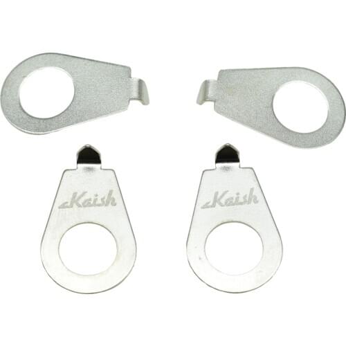KAISH 4pcs Chrome LP Guitar Knobs Pointer Plate Knob Indicator for Epiphone Les Paul