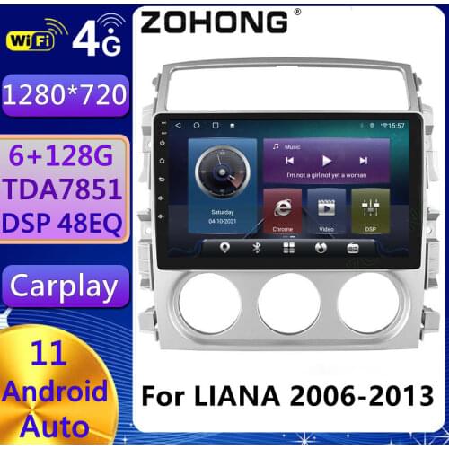 4G DSP Android 10 For Suzuki Liana Head Unit GPS Autoradio BT Navigation Audio Stereo Car Radio Multimedia Video Player DVD 2din