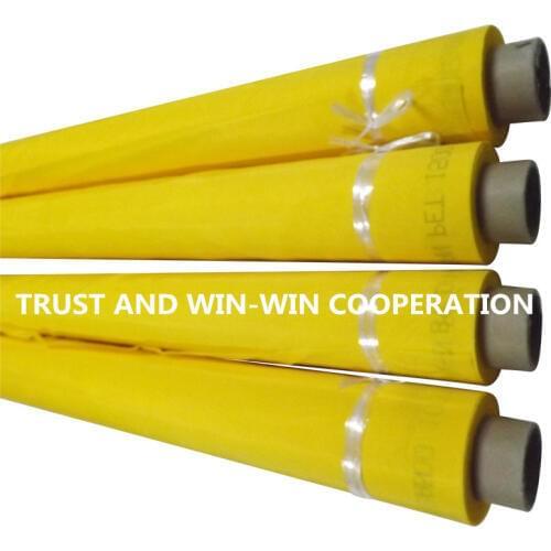 Free shipping ! yellow 100T-40Y-165cm-5mts polyester screen printing mesh