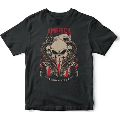 USA Flag Navy Ultra Wings Eagle Skull America T-Shirt. Summer Cotton O-Neck Short Sleeve Mens T Shirt New S-3XL