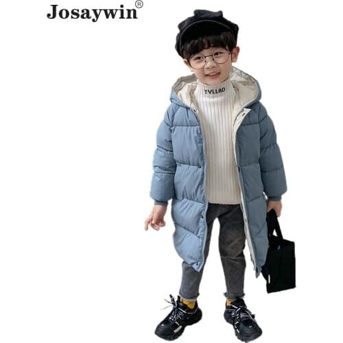 Winter Jacket Kids Boys Hooded Parkas Thick Warm Long Coat For Boys Jacket Children ClothesWinter Jacket For Girls Coat