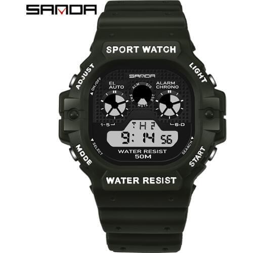 SANDA 777 Brand Men Watches Military Waterproof Sports LED Digital Watch Army Wrist Watches Luxury Male Clock relogio masculino