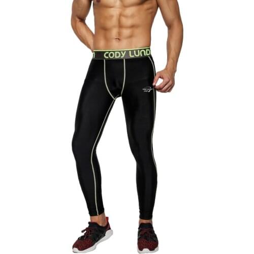 Cody Lundin Men High Quality Sport Leggings Fashion Breathable Running Fitness Pants