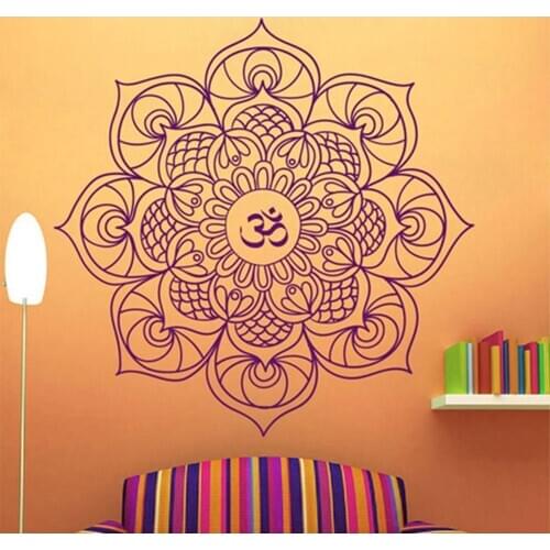 Mandala Wall Decal Bedroom Buddhist Symbol Vinyl Wall Sticker Home Decoration Accessories For Living Room Art Mural C420
