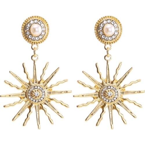 New Bohemian Gold Color Starfish Earrings For Women Ladys Sea Starfish Dangle Earring Boho Jewelry