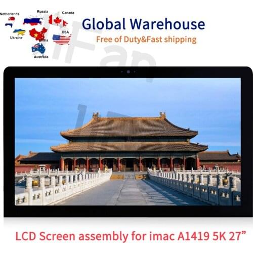 New LCD Screen Display Mid 2017 5120*2880 A1419 5K LM270QQ1 SDC1 For iMac 27" A1419 LM270QQ1 SD C1 FCC ID:QDS-BRCM1089 EMC:3070