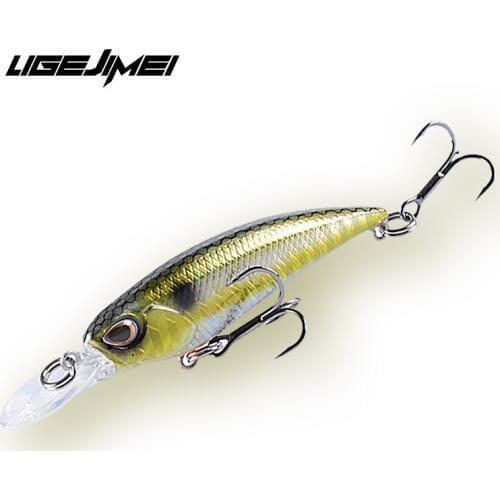 Fishing Lures 2020 Minnow Crank Bait 75mm 5.2g Deep Diving Kit De Pesca Hard Lure Bass Wobler Fishing Peche Mer Swimbait Fish