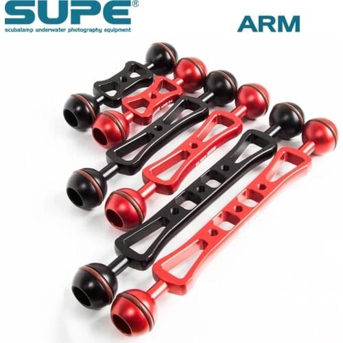 SUPE Scubalamp BALL LAMP ARM 4inch / 6inch / 8inch Underwater Scuba Diving Accessories photography equipment ball head lamp arm