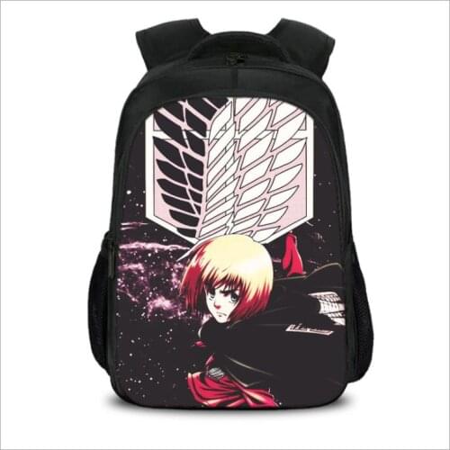 Attack On Titan Anime School Bag Fashion Backpack Student Bag Notebook Backpack Daily Backpack Capacity Mochilas For Boys&girls