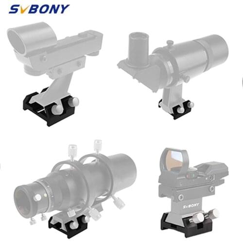 SVBONY Small Dovetail Plate with Locking Screw Quick-Connect Finderscope Guide Scope Adapter Bracket for Astronomical Telescope