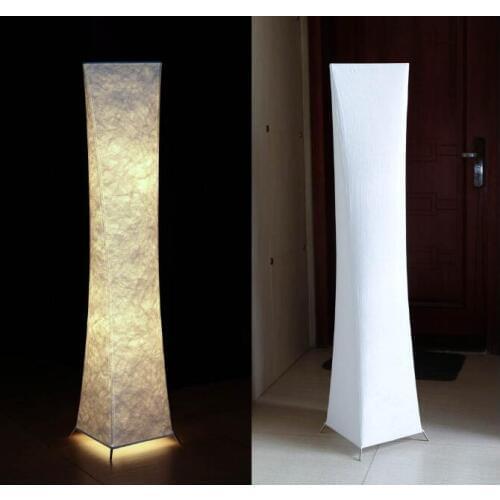LED Floor Lamp Softlighting Nordic Minimalist Design Fabric Shade torso standing lamps for Living Room Bedroom Warm Atmosphere