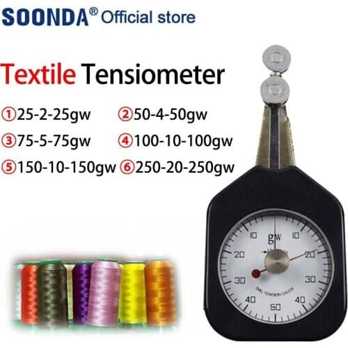 Textile Tension Meter tools Textile Tensiometer Double Needle Analog Dial Pressure Tensiometer Tension tester for textile thread