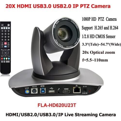 Top New USB2.0 USB 3.0 Conference Camera IP HDMI 20x Zoom for HD Definition 1080p Video Conferencing