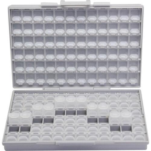 AideTek SMD storage SMT resistor capacitor Electronics Storage Cases & Organizers transparent toolbox storage box plastic BOXALL