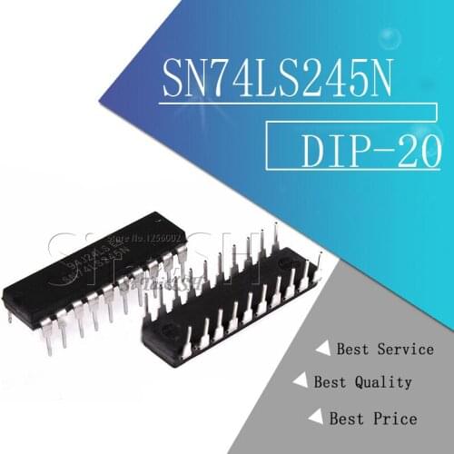10PCS SN74LS245N DIP20 SN74LS245 DIP 74LS245N DIP-20 74LS245 HD74LS245P new and original IC