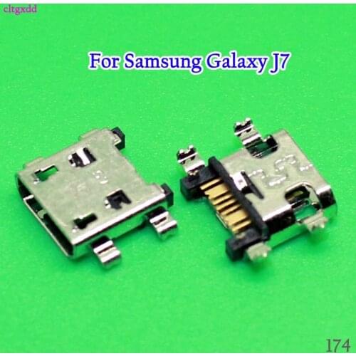 100PCS/Lot USB Charging Port Connector For Samsung Galaxy J7 J700 J700F 2015 / J7 J710 J5 J510 2016 Charge Dock Socket Jack