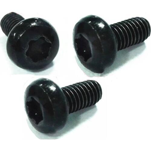 20pcs M4 Carbon steel black DIN7985 Round head hex Six stars Plum blossom Mechanical torx screw 6mm-12mm Length