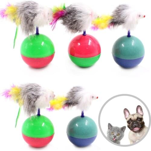5pcs Funny Tumbler Mouse Toys For Cats Kitties Pets Accessories Cat Toy Training Kitten For Pet Cats Toys Supplies