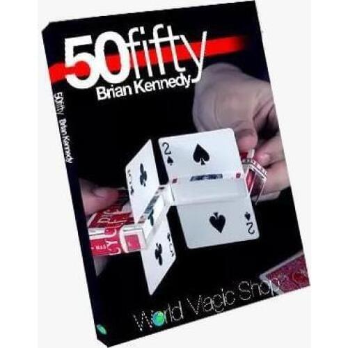 50 Fifty By Brian Kennedy (Gimmicks+DVD) - Magic Tricks,Card,Comedy,Mentalism Magic,Close Up,Accessories,Illusions