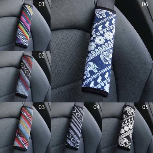 Car Seat Belt Shoulder Guard Pads Covers Protective Sleeve Insurance Belt Shoulder Protection Auto Interior Accessories