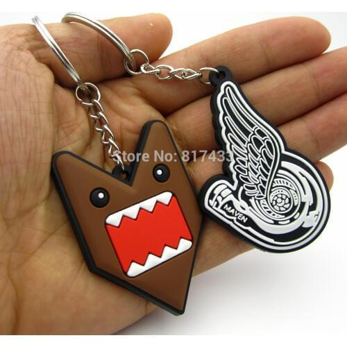 20pcs Soft Rubber JDM Style Auto Part Racing Turbo Charger Turbine Keychain keyring Key Chain Ring