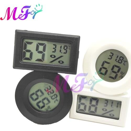LCD Digital Thermometer for Freezer Temperature Sensor Test Refrigerator Fridge Hygrometer Thermometer + Battery Humidity Meter