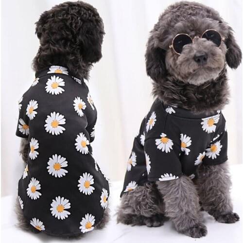 Daisy T-Shirt Dog Clothes for Small Medium Dogs Pet Dogs Puppy Coat Spring Summer Travelling Outfit Cloth Teddy Bichon Chihuahua