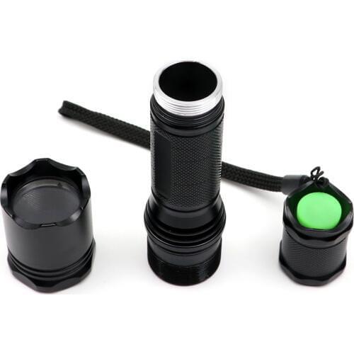 DIY LED Flashlight torch Shell Host High quality M5 M6 Aluminum Alloy Flash light torch case body Without LED Driver reflector