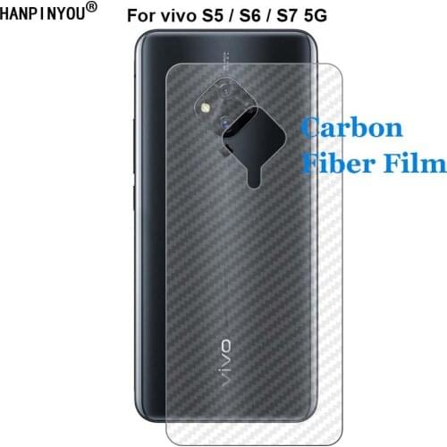 For vivo S5 S6 S7 S7T 5G 6.44" Durable 3D Anti-fingerprint Carbon Fiber Back Film Screen Protector (Not Tempered Glass)