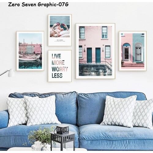 Canvas Painting Worry-Free Life Posters And Prints Living Room Bedroom Wall Art Picture Home Decoration