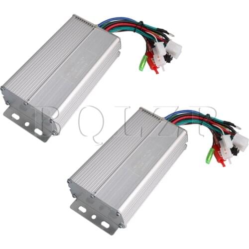 BQLZR 2 PCS Motor Controller 36V 350W Controller Brushless Motor Speed Silver