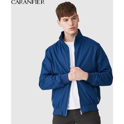 CARANFIER Fashion Business Jacket Men Casual Autumn&Winter Jacket Plus Size Loose Tactical Jackets Coat New Bomber Jacket S-5XL