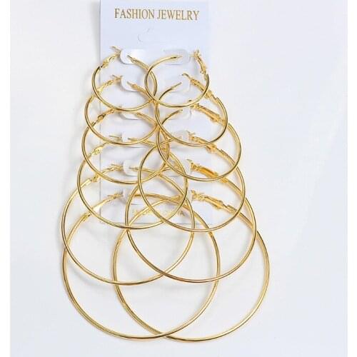 Fashion Size Circle Earrings Cool Geometric Earrings
