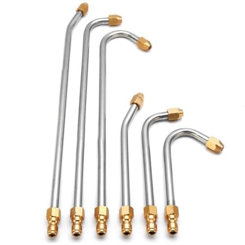 6 Size Car Washer Metal Jet Lance Water G u n Wand Extension Cleaner Attachment Angled Lance for G1/4 High Pressure Washers