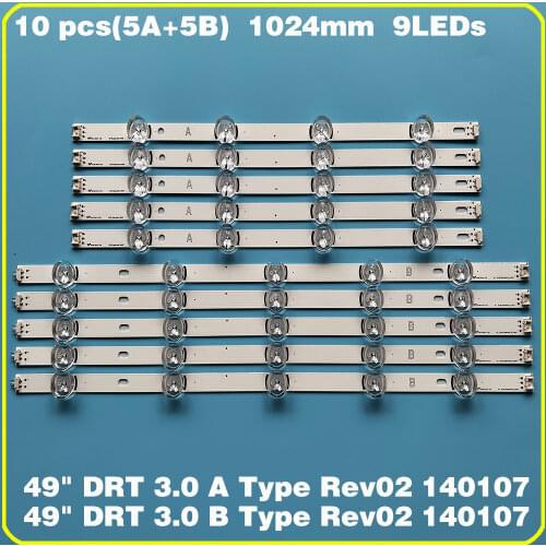 100% new 10 / kit LED light strip for LG 49 TV 49lb552 49lb629v agf78402201 49lb580v 49lb561u 49lf620v 49uf6430 49lb620v