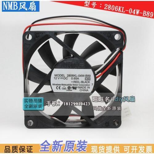 NEW NMB-MAT Minebea 2806KL-04W-B89 12V 0.65A 7cm 7015 FOR IBM Server cooling fan