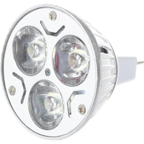 New MR16 GU5.3 12V Cool White Light Bulb 3x1W