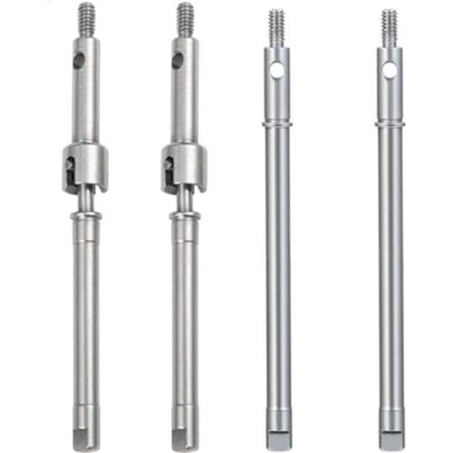 Stainless Steel Front Rear CVD Drive Shaft Axle Driveshaft For Axial SCX24 90081 1/24 RC Car Crawler Transmission Shaft parts