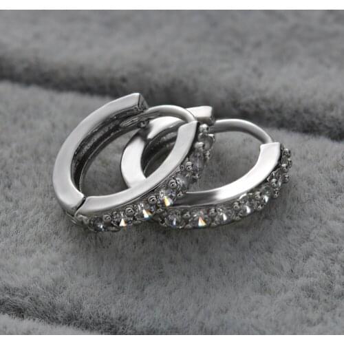 Simple Lovely Girls Huggies Small Hoops Earrings Skinny White Boho Classic Minimal Charming Earrings Stud Thin Hoops Gift