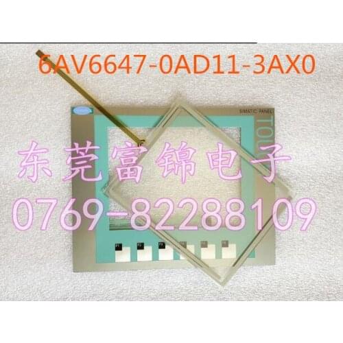Touch panel for 6AV6647-0AD11-3AX0 6AV6 647-0AD11-3AX0 KTP600 with Membrane keyboard
