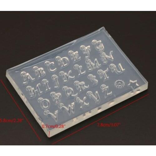 26 Small Size English Letters Mold Kit Alphabet Pendant UV Resin Silicone Molds