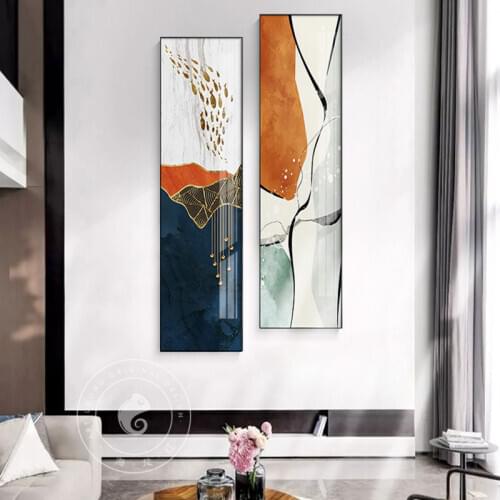 Modern Abstract Gold Foil Canvas Painting Poster and Print Nordic Wall Art Picture for Living Room Home Decor Hotel Wall Poster