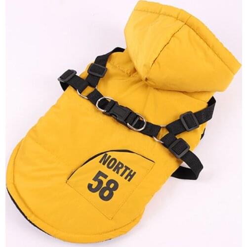 Warm Dog Clothes For Small Dog Winter Windproof Pet Dog Coat Jacket Padded Clothes Puppy Outfit Vest Yorkie Chihuahua Apparel