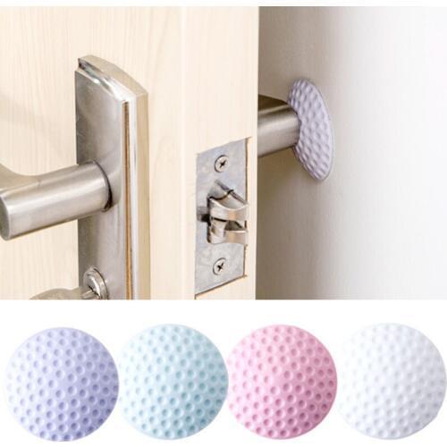 Silent Door Rear Stickers Rubber Protection Cushion Wall Anti Collision Mat Doorknob Crash Pads rear Door Handle Bumpers