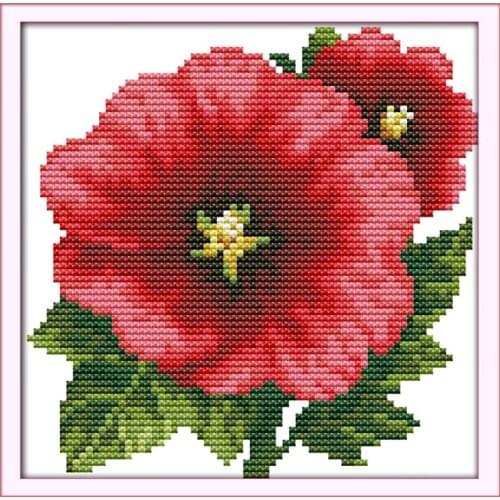 Tropaeolum majus cross stitch kit 14ct 11ct count print x stitching embroidery DIY handmade needlework plus