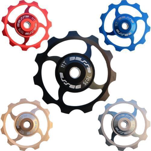 Bicycle Rear Derailleurs Pulley 11T MTB Road Bike Guide Cycling Pulley Roller Idler Bearing Jockey Wheel Bicycle Parts